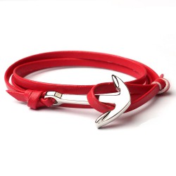 Bracelet Ancre Marine Rouge